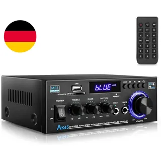 Hifi-Verstärker  Mini Verstärker, 500W,2 Kanäle Bluetooth Verstärker Hifi Stereo