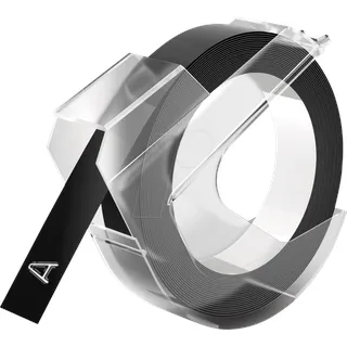Dymo Prägeband 520109 (S0898130) weiß auf schwarz 9mm x 3m