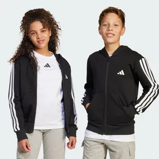 adidas Essentials Kids Kapuzenjacke Black / White 176    