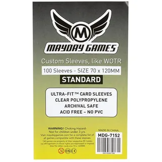 Pixxass MayDay Standard Large/Custom Sleeves Hüllen 70x120mm (100 Stück) - 7152