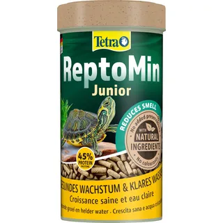 Tetra ReptoMin Junior Schildkröten-Futter - Futtersticks speziell für heranwachsende Wasserschildkröten, 250 ml Dose