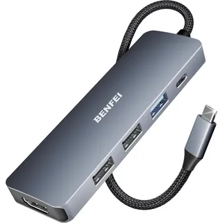 BENFEI Hubs USB C Hub 5in1 mit 4K HDMI und 100W PD