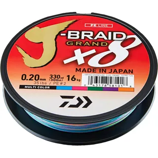 Daiwa J-Braid Grand X8 Multicolor 300 M - - 0.180 mm