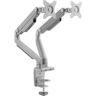 Ricoo Monitor Halterung 2 Monitore Bildschirmhalterung Dual Monitor-Arm Monitorhalterung Ständer Arme für 13-27 Zoll Computer-Monitore PC Gaming Bildschirm TS8811 Stand Tischhalterung Monitor-Halter