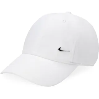 Nike Dri-FIT Club Unstructured Metal Swoosh Cap 100 white/metallic silver S/M