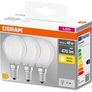 Osram LED-Tropfen 4W E14 3er Pack (819399)