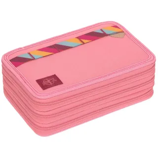 Lässig Federmäppchen Unique School Triple Pencil Case Slim Pink