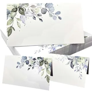 50 Stück Tischkarten, Tischkarten mit Blättern für Tisch, Tischkarten für Hochzeiten, Tischkarten aus Papier, Tischkarten mit Namen, Tischkarten für Hochzeiten, Tischkarten für Geburtstage