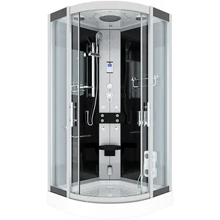 AcquaVapore Duschkabine Komplettdusche Fertigdusche 90x90 cm Mit 2k Scheiben Versiegelung