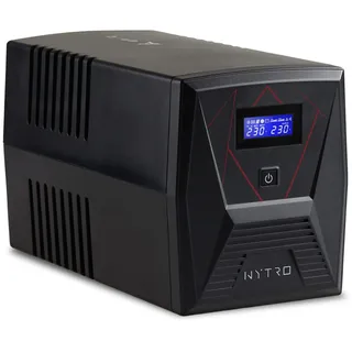 EPYC NYTRO - USV Reiner Sinus, 1500VA / 900 Watt, UPS, USV für Gaming-PCs, Aktiven PFC-Netzteilen, MAC und Konsolen, Unterbrechungsfreie Stromversorgung, 5 Ausgängen (2X Schuko + 3X IEC)