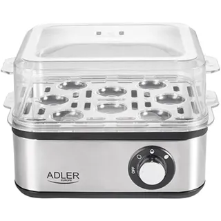 Adler AD 4486 8 Eier + Messbecher Schwarz