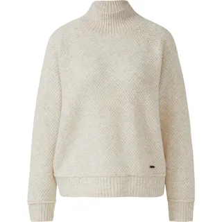 s.Oliver Strickpullover mit Stehkragen Beige 4XL