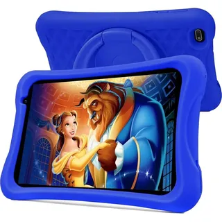 Kinder-Tablet, Kindersicherung, Kinder-Apps, Quad-Core-Prozessor, 2 GB RAM, 32 GB ROM, HD-IPS-Bildschirm, duale Rückkamera, mit Kinder-Tablet-Hülle - Blau