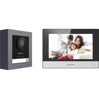 Hikvision DS‐KIS602(B) – 2 MP IP Video-Gegensprechanlage mit 7′′ Touch-Display, PoE