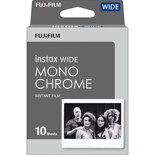 Fujifilm Instax Film Monochrome für 10 Aufnahmen Wide
