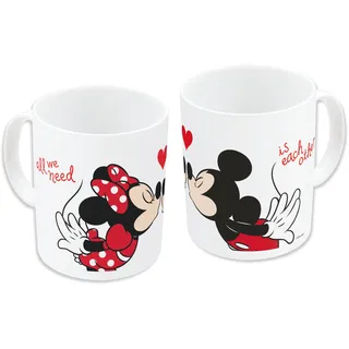 Disney Minnie und Mickey Tasse, Keramik, 325 ml