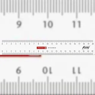 Brunnen Lineal Flexi 20,0 cm, glasklar