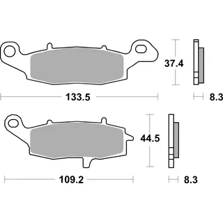 Brembo 07KA19SA Bremsbelagsatz, Scheibenbremse PRIME - Sinter - SA vorne