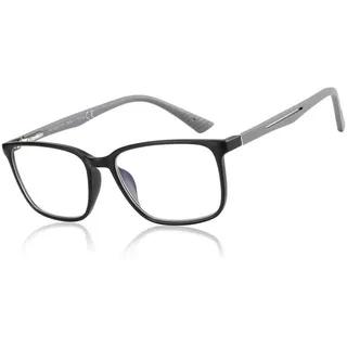 luxuskollektion Blaulichtfilter Lesebrille Herren TR-Rahmen Eckig Anti-Glanz Sport