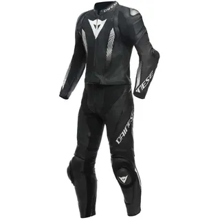 Dainese Laguna Seca 5 2-Teiler Motorrad Lederkombi, schwarz/weiß, 50
