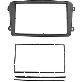 ALPGEN 2Din Car Fascia/Fit für Mercedes Benz C Klasse W203 2002-2004 DVD-Stereo-Panel-Rahmen-Montage-Bindestrein-Installation Trim-Kit-Bezel (Color : 173X98mm)