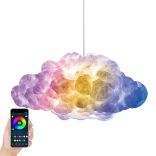 ycezw Hängende Wolkenlampe,Schlafzimmer Deckenleuchte mit Fernbedienung | Multifunktionale Beleuchtung Kinderzimmerdekoration Für Kinderzimmer Kinder Jugendliche Erwachsene Schlafzimmer