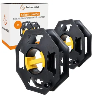 Preiswert & Gut Leere Kabelaufroller 2 x inkl Drehknopf Kabeltrommel Schlauchtrommel Camping