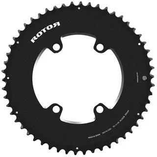 Rotor Bike Components Rotor 4b 110 Bcd 12-11s Outer Aero Kettenblatt - Black - 54t