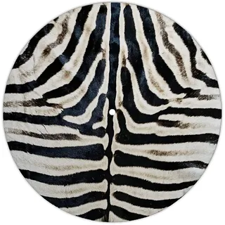 Next Ferry Slipmat - Zebra - Filz Plattenspieler Matte 30 cm (12 Zoll) | DJ Plattentellerauflage 2,5 mm für Plattenspieler & Turntables - für präzises Scratchen & Backspin - bedruckt in Deutschland