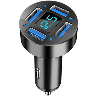 66W Zigarettenanzünder USB C 12V USB Adapter Auto, USB C Kfz-Ladegerät, Zigarettenanzünder USB C Adapter, 4-Port Typ-C Kfz-Netzteil, 12V USB Adapter Auto für Xiaom-i Hua-wei usw.