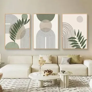 Bilder Set 3teilig Boho Pflanzen Poster 50x70cm A 50x70cm