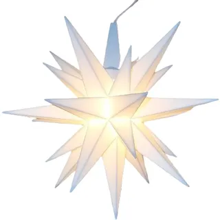 Herrnhuter Stern 13 cm - innen - Weiss