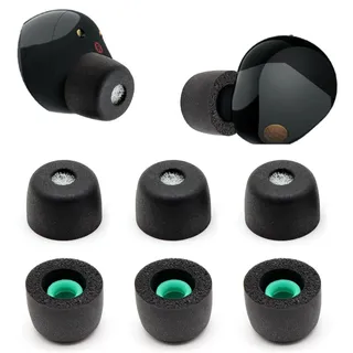 Memory Foam Ear Buds für Sony WF-1000XM5, Ohrstöpsel Ersatz Sony Ear Piece Foam Tips für WF-1000XM5 Fit Charging Case (Matte Oberfläche, 3 Paar, M)