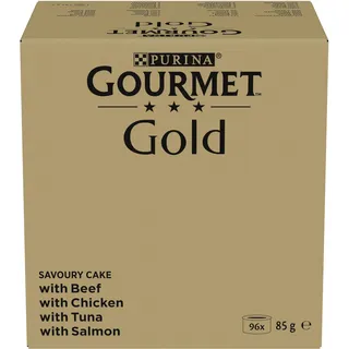 Purina Gourmet Gold Raffiniertes Ragout Sorten Mix 96 x 85 g