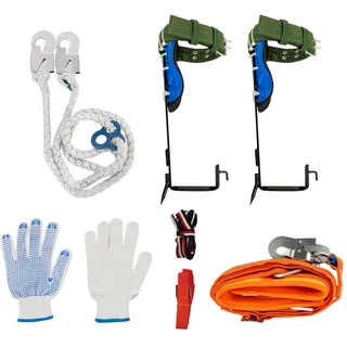 Baumklettern Ausrüstung, Tree Climbing Spike aus Stahl Baumsteigeisen Baum Kletterausrüstung Steigeisen Tragfähigkeit 100 kg für Obstpflücken, Indoor-Klettern, Outdoor-Klettern