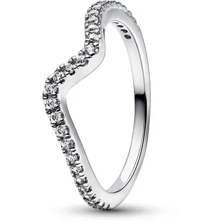 Pandora Damenring Funkelnde Welle Silber, 52/16,6