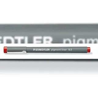 Staedtler pigment liner 308 0,3 mm, rot