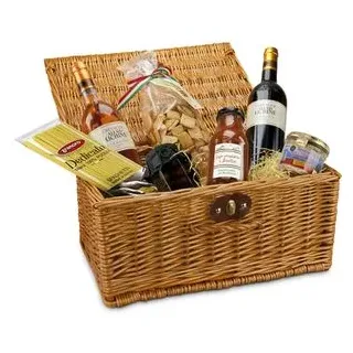 Böttcher-AG Geschenkset Mediterrane Vielfalt, Weidenkorb gefüllt mit mediterranen Spezialitäten