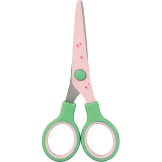 Brunnen Kinderschere Rosa/Grün 13 cm