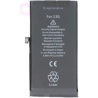 AccuCell Akku passend für Apple iPhone 13, diagnostizierbar, Li-Polymer, 3,84V, 3227mAh, 12,4Wh, ohne Werkzeug