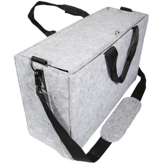 Sigel Laptoptasche Desk Sharing Bag Workspace M/L Recycling-PET hellgrau BA416 bis 40,6 cm (16 Zoll)