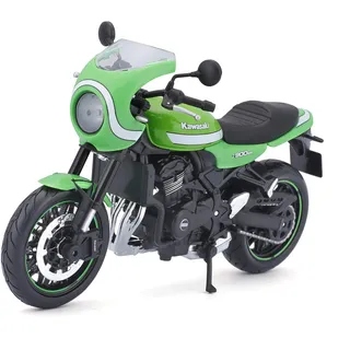 Bauer Maisto Kawasaki Z900RS Cafe: Originalgetreues Motorradmodell, Maßstab 1:12, mit Federung und ausklappbarem Seitenständer, 17 cm, grün (5-18989)