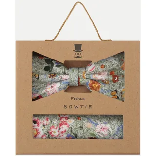 Prince BOWTIE Set Fliege+Tuch flower Mehrfarbig