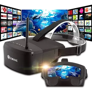 Eachine EV800 5 Zoll 800x480 FPV-Brille 5,8G 40CH Raceband Auto-Suche eingebauter Akku VR-Brille