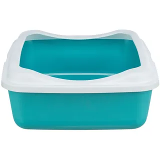 Trixie Katzentoilette Classic 37 x 15 x 47 cm Petrol/Weiß