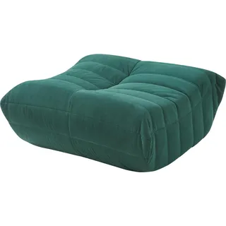 [en.casa] Fußhocker Kodsø 35x80x65 cm Cord Grün