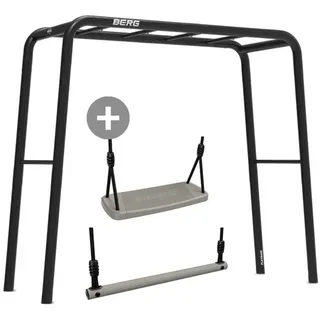 BERG PlayBase Medium TT Black inkl. Schaukelsitz und Trapez