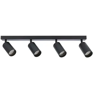 EDO Spot Deckenleuchte MALGA 4 schwarz 4-flammig 4x GU10 EDO777350 EDO