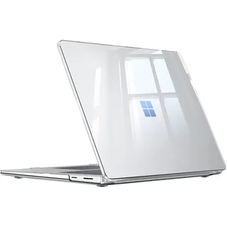 Fintie Hülle Kompatibel mit 15 Zoll Microsoft Surface Laptop 7, Ultradünne Hartschale Schutzhülle Snap Case (Transparent)