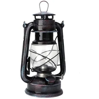 POFET Vintage Sturmlaterne Lichter Öllampe Brennende Laterne Retro Kerosin Lampen Klassische Öllampe Tischlaternen für Haus, Garten, Camping Citronella - Rot